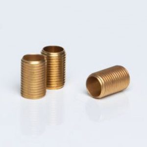 ניפלים אומים ומופות - ניפל 15 מ"מ פליז לב.מ צינור