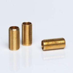 ניפלים אומים ומופות - ניפל 20 מ"מ פליז לב.מ צינור