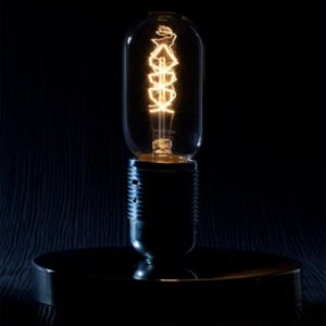 נורת פחם - נורה 240V T45 E27 מפותל