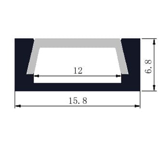 פרופיל אלומיניום 0615- 3 מ’