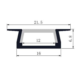 פרופיל אלומיניום 0622- 3 מ’