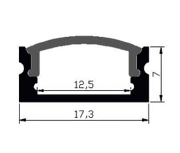 פרופיל אלומיניום 0717- 3 מ’