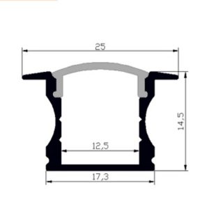 פרופילים - פרופיל אלומיניום 1525 - 3 מ'