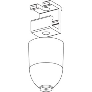 אביזרים - בסיס לתקרה תלת פאזי שחור